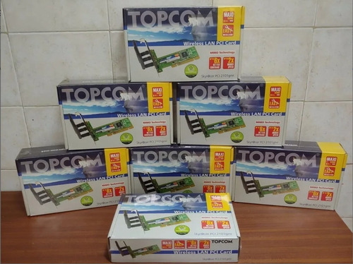 Placa De Red Wifi Pci Topcom 2101gmr 802.11b/g C/ 3 Antenas