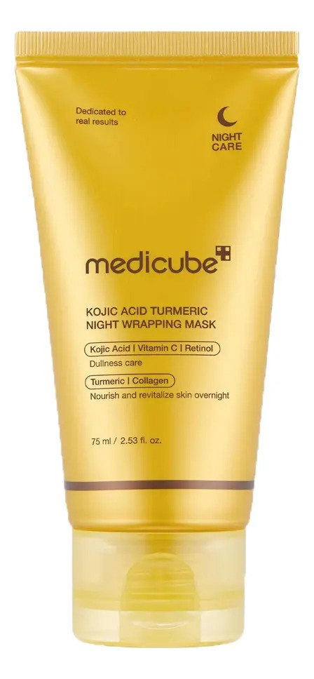 Mascarilla Nocturna Medicube Ácido Kojic Y Cúrcuma 75ml Para Manchas, Luminosidad Y Uniformidad De La Piel Todo Tipo De Piel