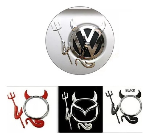 Calcomanía Diablito Logo Universal Para Emblema Diablo 3d