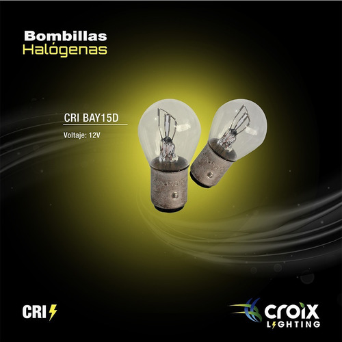 Imagen 3 de 3 de Bombillo 2 Contactos 12v 21/5w Croix Bay15d