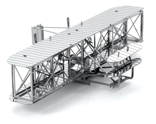 Avión De Los Hermanos Wrigt - Rompecabezas 3d Metal Model