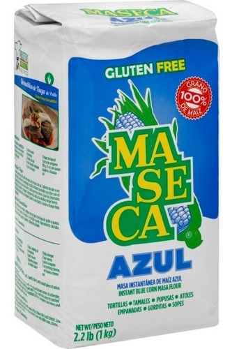 Maseca Harina Maiz Azul 1 Kilo - Unidad a $39