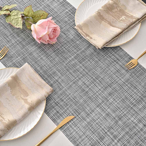 Camino De Mesa Pvc 31 X 272 Cm, Resistente Al Calor, Antides