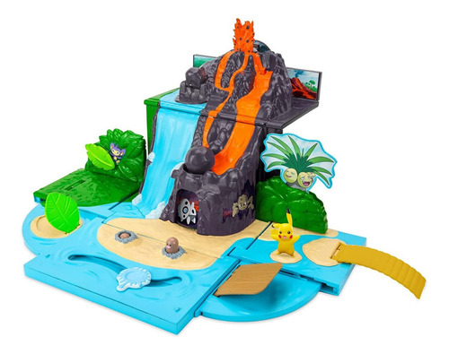 Conjunto de brinquedos Pokémon Carry Case Volcano