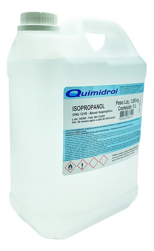 Álcool Isopropílico 99,8% 5l Limpeza De Placa Eletrônica