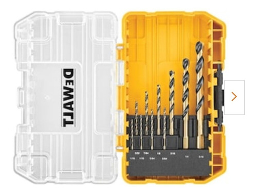 Juego De 10 Mechas Dewalt Original Metal, Madera, Plastico