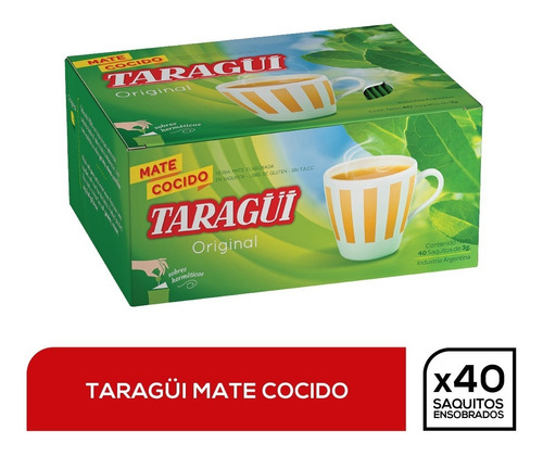 Mate Cocido Taragüi 40 Saq