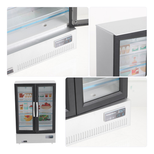 1 Juego De Refrigeradores En Miniatura House De Doble Puerta