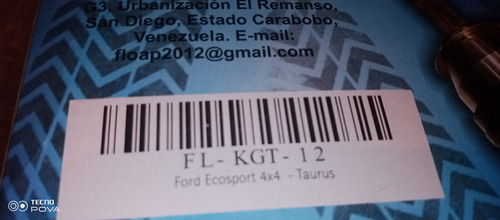 Kit De Trípode Kgt-12/ Ford Ecosport 4x4 -taurus - Lado Rued