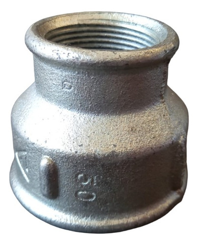 Cupla Reducción Hierro Galvanizado Rosca 1/2 X 3/8 Pulgadas