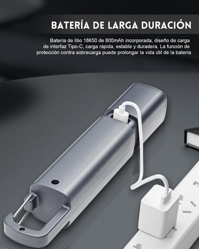 Lanterna Externa Multifuncional De Led Recarregável