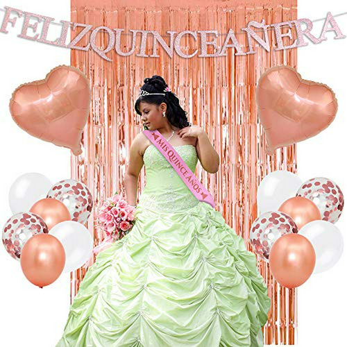 Decoraciones De Cumpleaños De La Quinceañera (faja Mis Quinc