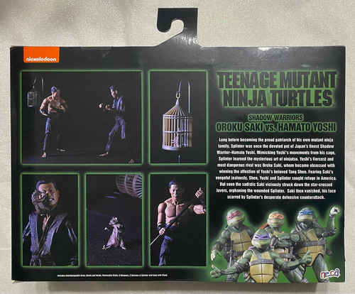 Oroku Saki e Hamato Yoshi Neca Tortugas Ninja Tmnt