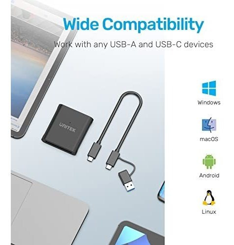 Imagen 6 de 7 de Cfast Card Reader, Unitek Usb 3.0 Usb C Cfast 2.0 Card Reade