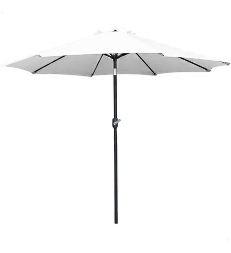 Sombrilla Con Angulo Jardin Playa 2.7 Metros Kit 4 Piezas