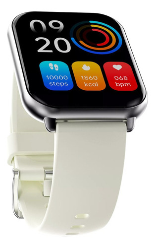 Reloj Smartwatch Future Fit Zone 2 1.96 Color de la caja Negro Color de la malla Blanco Color del bisel Gris Diseño de la malla Silicona