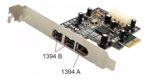 Placa Firewire 800/400 Pci-e Ieee 1394b - 1394a Chip Texas