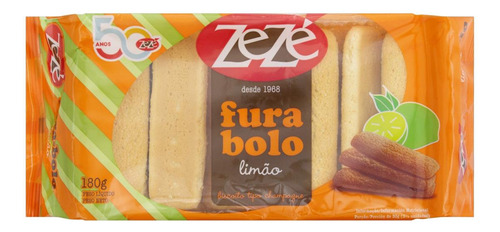 Kit C/ 2 Biscoito Champagne Fura-bolo Limao Zeze 180g