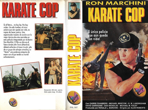 Karate Cop Vhs Ronald L Marchini Carrie Chambers 1991