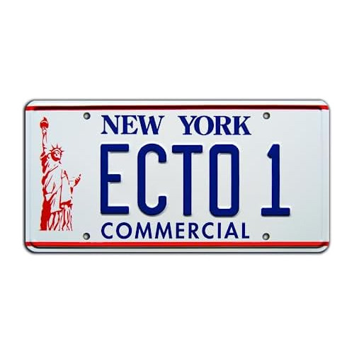 Ghostbusters 2 | Ecto 1 | Placa De Matrícula De Metal ...