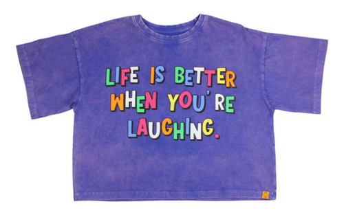 Polera Go Azul Junior Niña Ficcus
