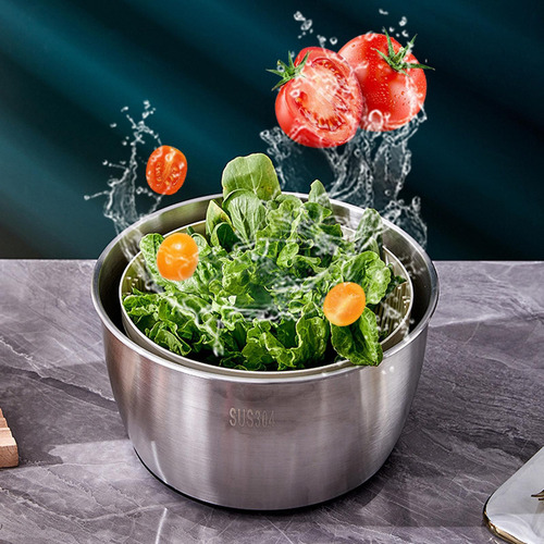 5l Ensalada Spinner Cerrable Colador Cesta Secadora De