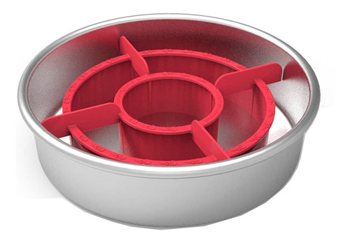 Nordic Ware 264019 Crea Pasteles Diseño De Ajedrez | 4.5 x 19 x 4 cm | Color Rojo