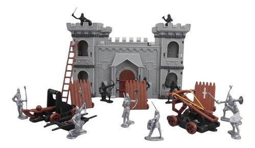 A Para Castillo Medieval Juguetes Guerreros Caballeros /