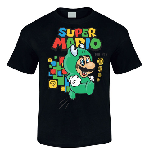 Camiseta Super Mario Bros Ranita Edicion Black Series