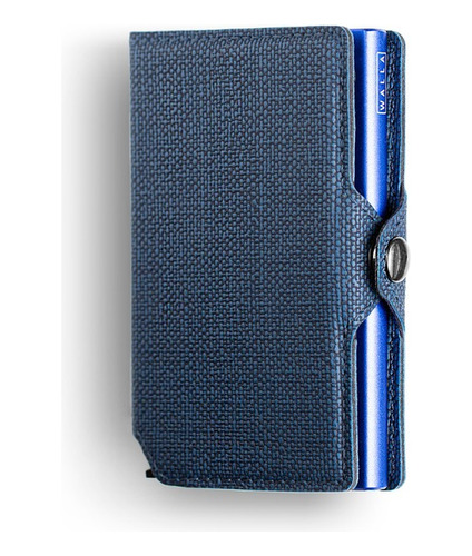 Billetera Walla Wallets Stone Blue - Cuero - Proteccion Rfid