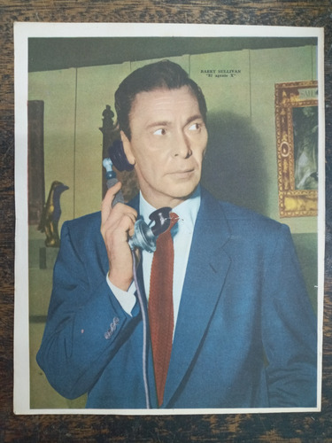 El Agente X (barry Sullivan) * Poster Canal Tv * 1960 *