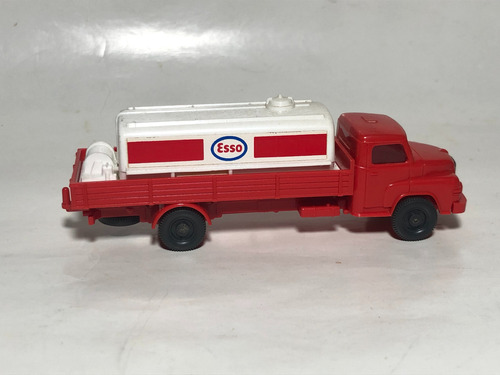 Camión M.a.n. Combustible Esso Escala 1:87 H0 Wiking Germany Rojo (Usado)