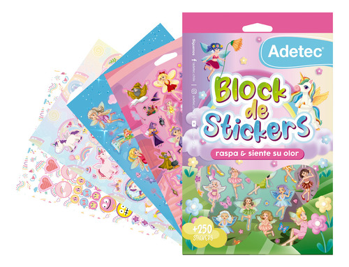 Block De Stickers Con Aroma Hadas