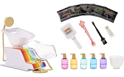 Imagen 2 de 8 de Muñeco Rainbow High Fashion Salon Playset 567448