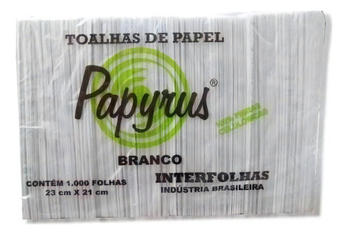 Papel Interfolha Branco Fibras Celulósicas Com 1.000 Folhas