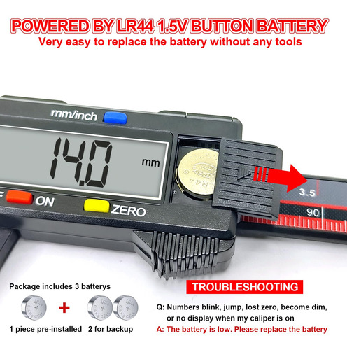 Calibre Digital Vernier Acemeter 0 A 150 Mm Pantalla Lcd