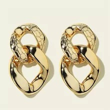 Cweel-aros De Oro Vintage Para Mujer, Aretes Colgantes, Gran