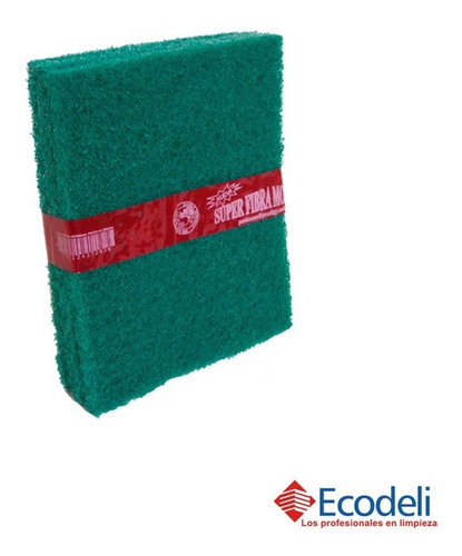 Imagen 1 de 2 de Paq. De 3 Fibras Verde Para Lavado De Platos Y Utensilios