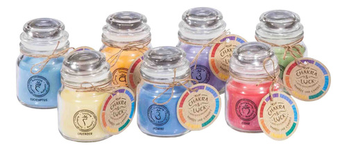 Velas Aromáticas En Frasco De Vidrio Pack 14 Un. 7 Aromas