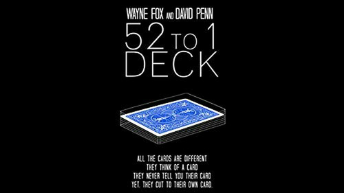 Kits De Magia World Magic Shop The 52 To 1 Deck Blue (trucos