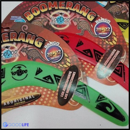 Imagen 5 de 9 de Boomerang Largo Alcance Voodoo Aboriginal Bumeran Diestro