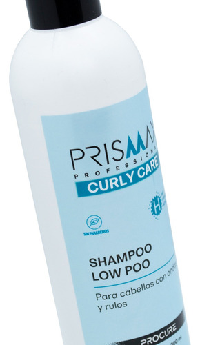 Prismax Curly Care Shampoo Low Poo Cabello Rulos Chico 3c