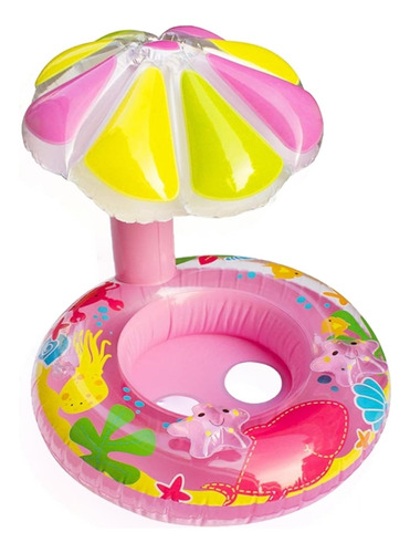 Flotador Inflable Con Sombrilla Para Bebes De Piscina Playa