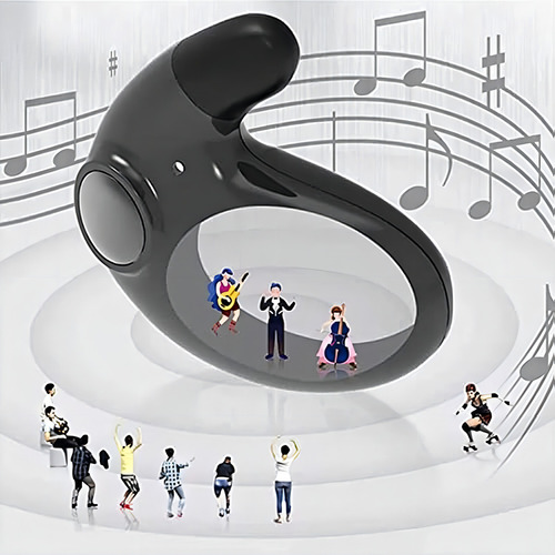 Fones De Ouvido Sem Fio Invisíveis Com Proteção Ipx5 Cor Negro