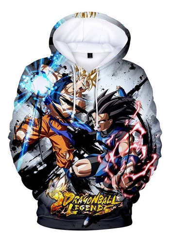 Sudadera Moda Suelta Dragon Ball Vegeta Goku Duel Fight