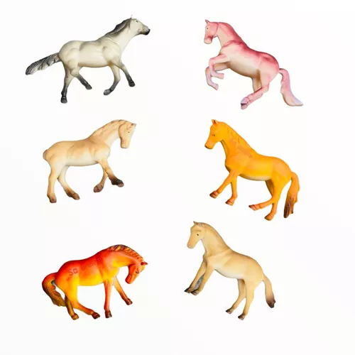 jojofuny 6 Unidades Cavalo De Relógio Miniaturas De Cavalos Brinquedos  Legais Para Cavalos Brinquedos De Cavalos Pequenos Brinquedo Infantil  Plástico Filho Animal Cavalo Pulando