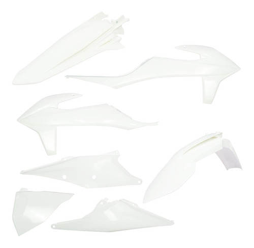 Kit Plástico Ktm 250 - 350 - 450 Excf 20/22 Amx Branco