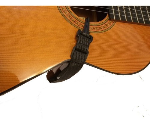 Imagen 5 de 6 de Correa Colgador Para Guitarra Clásica Cuero Semi Acolchado