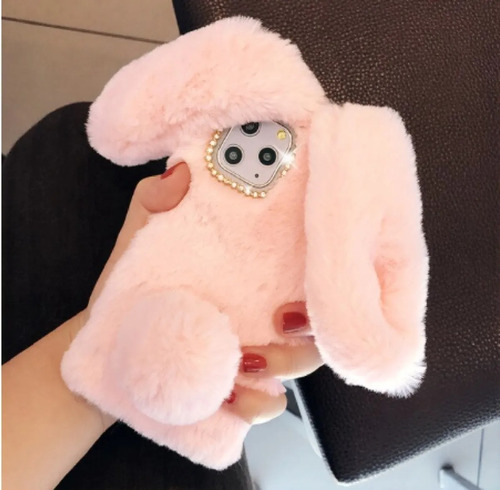 Funda Conejo De Peluche Para iPhone Y Samsung