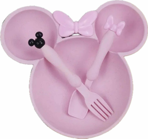 Baby Me Vajilla De Minnie Para Niños Set De 3 Piezas